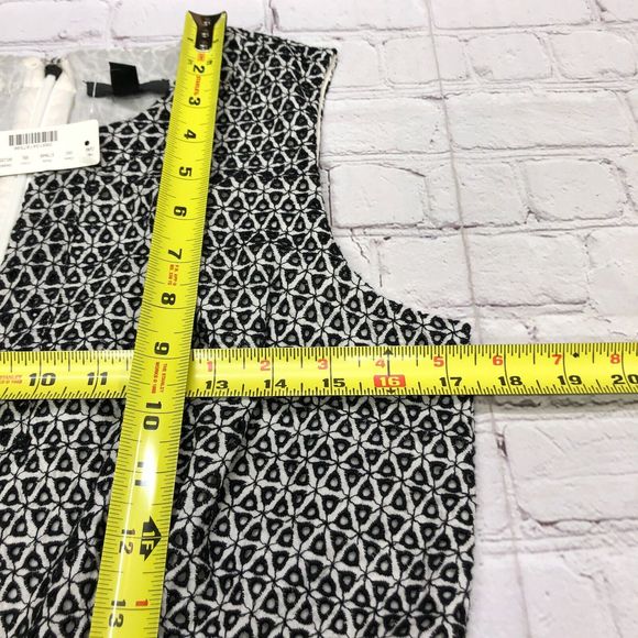 NWT J. Crew Women Contrast Eyelet Sleeveless Mini Dress Size 12 M089 -12 - Picture 4 of 12